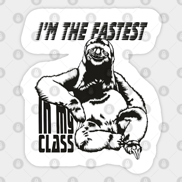 Sloth - the fastest Sticker by ShrimpArt